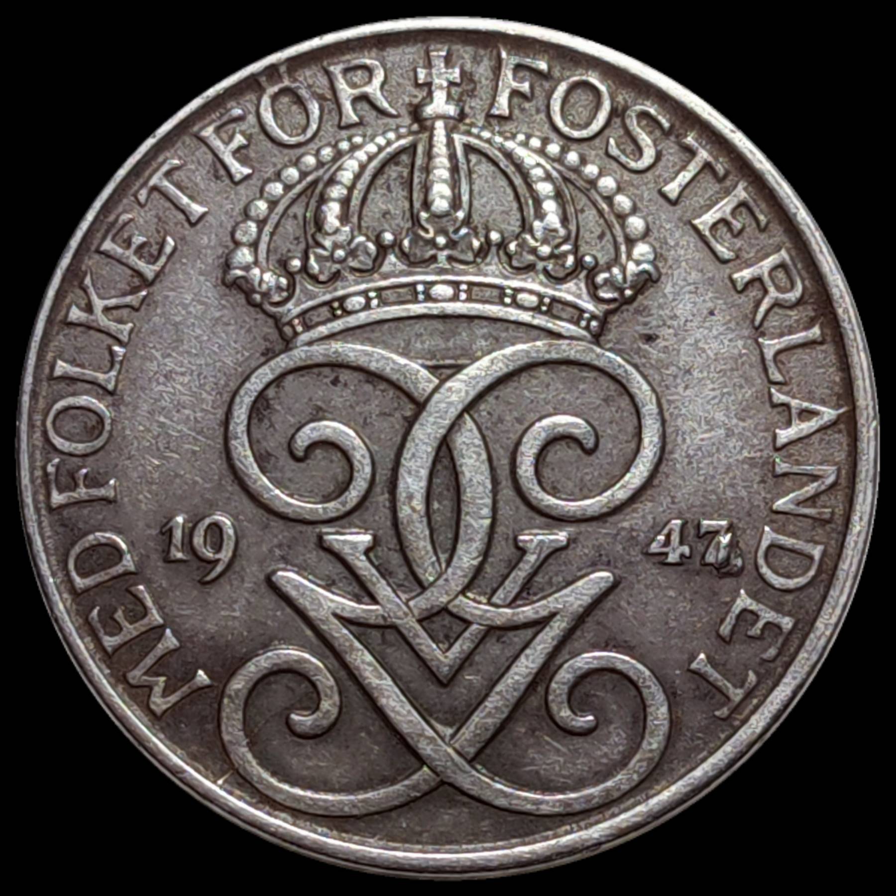 5-�re-1947---Gustaf-V---Sweden--Multiple-Die-Clash-